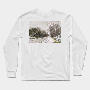 Road toward the Farm Saint-Simeon, Honfleur by Claude Monet Long Sleeve T-Shirt